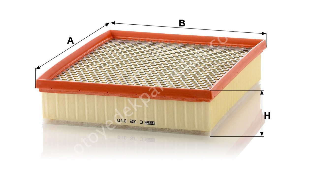 Amarok Hava Filtresi Mann C32010 2H0129620, 2H0129620B, 2H0129620C, 2H6129620, 2H0129620A, 2H0129620D, 2H129620,